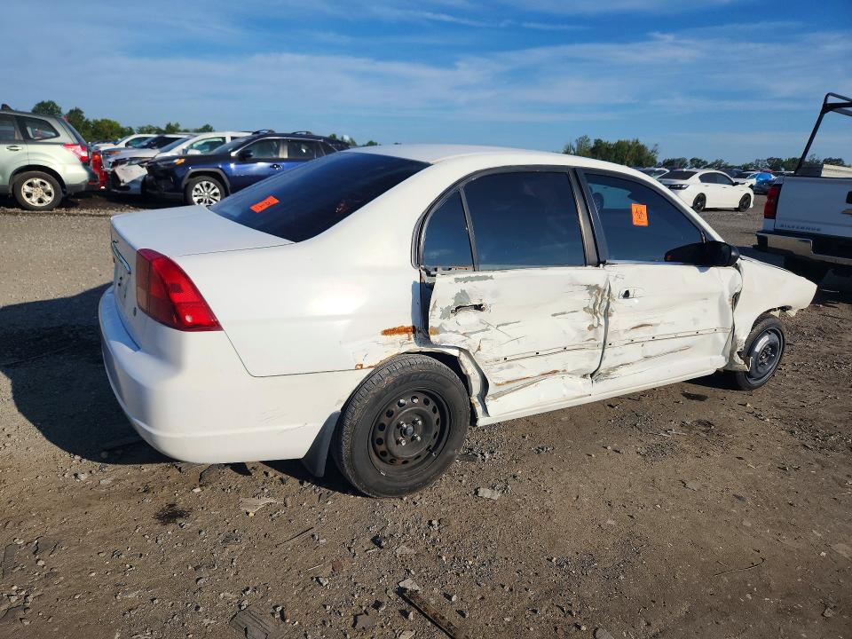 2001 Honda Civic მანქანა იყიდება აუქციონზე, vin: 2HGES16581H583540, აუქციონის ნომერი: 66202666