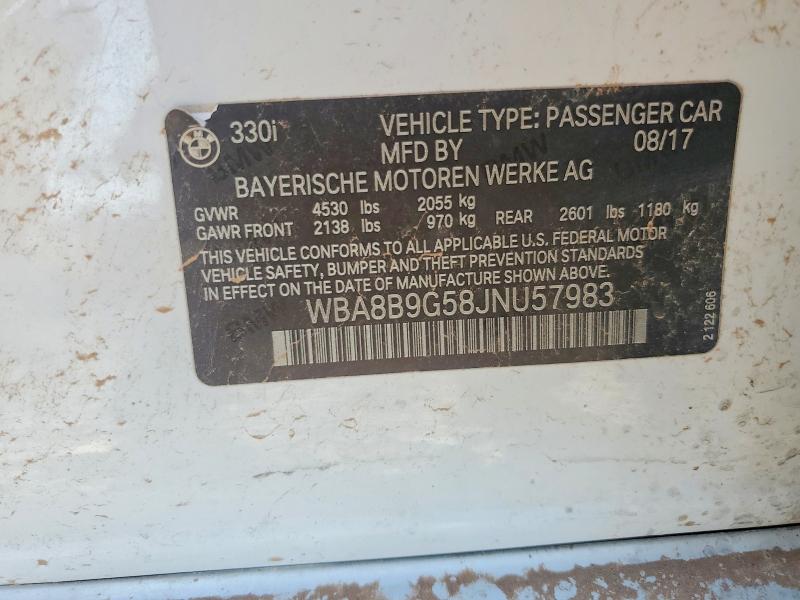 Продажа на аукционе авто 2018 Bmw 330, vin: WBA8B9G58JNU57983, номер лота: 65005676