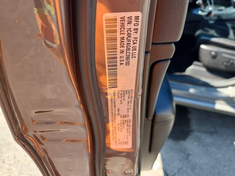 66098776 :رقم المزاد ، 1C4RJFAG8LC396782 vin ، 2020 Jeep Grand Cherokee مزاد بيع