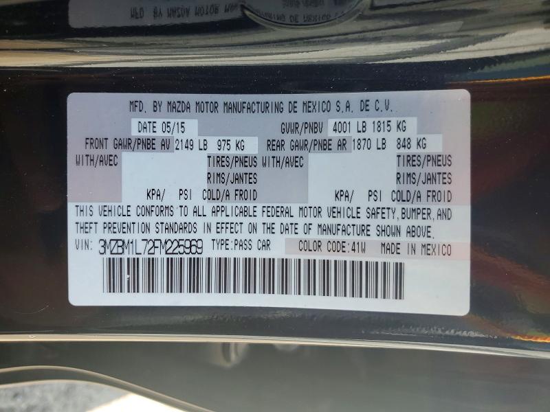 Продажа на аукционе авто 2015 Mazda 3, vin: 3MZBM1L72FM225969, номер лота: 62537906