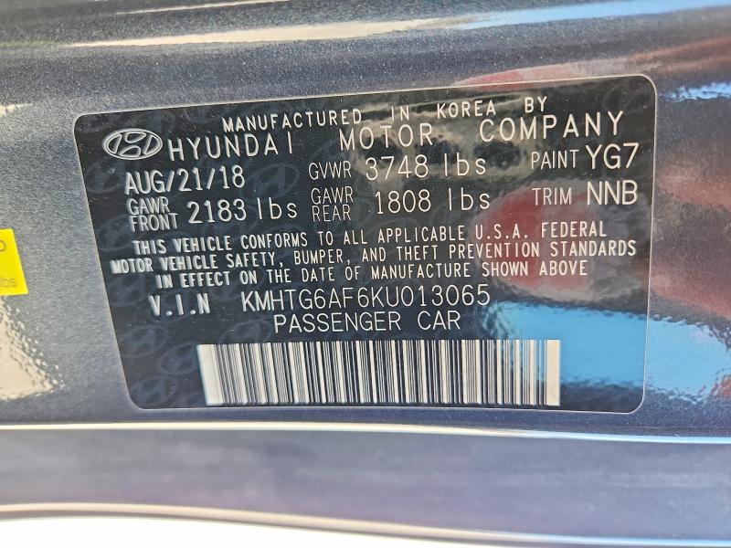 Продаж на аукціоні авто 2019 Hyundai Veloster, vin: KMHTG6AF6KU013065, номер лоту: 66074316