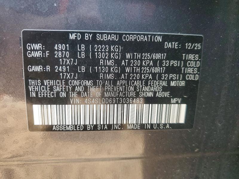 Aukcja sprzedaży 2026 Subaru Forester, vin: 4S4SLDD69T3036483, numer aukcji: 64196086
