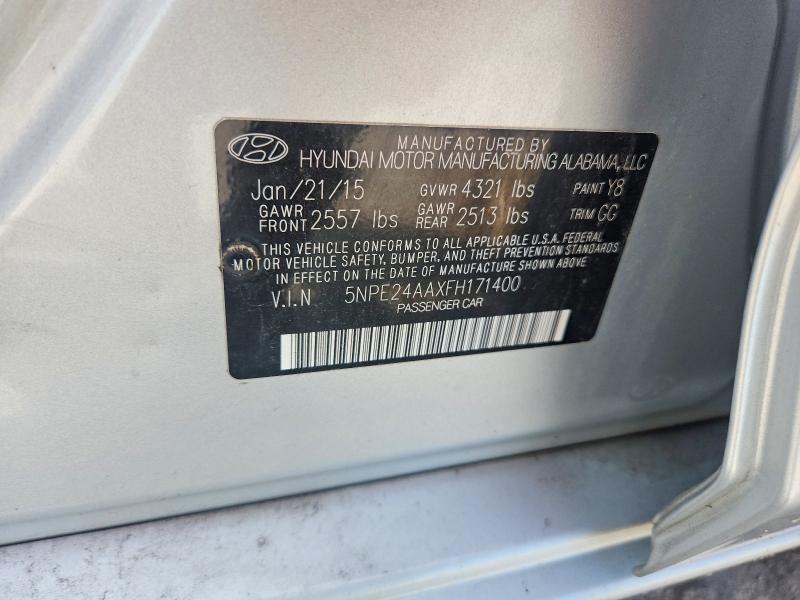 Продаж на аукціоні авто 2015 Hyundai Sonata, vin: 5NPE24AAXFH171400, номер лоту: 67303416