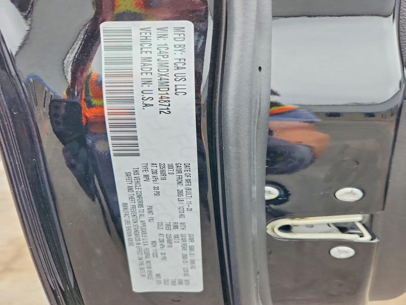 65302226 :رقم المزاد ، 1C4PJMDX4MD148712 vin ، 2021 Jeep Cherokee مزاد بيع