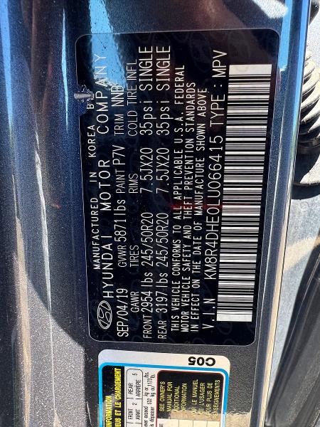 Продаж на аукціоні авто 2020 Hyundai Palisade, vin: KM8R4DHE0LU066415, номер лоту: 64133706