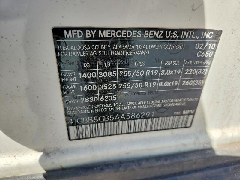 Продаж на аукціоні авто 2010 Mercedes-benz Ml, vin: 4JGBB8GB5AA586291, номер лоту: 67016096