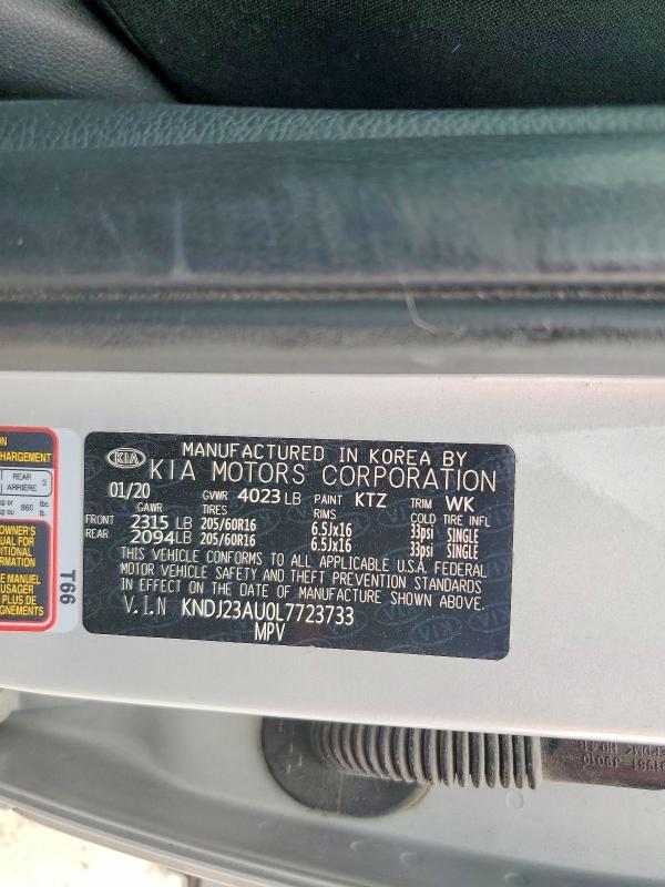 Продаж на аукціоні авто 2020 Kia Soul, vin: KNDJ23AU0L7723733, номер лоту: 66129146