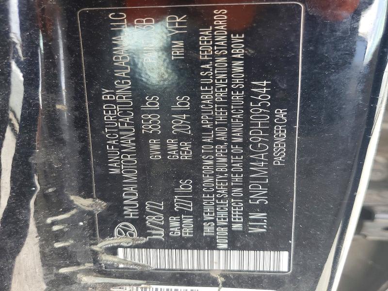 2023 Hyundai Elantra მანქანა იყიდება აუქციონზე, vin: 5NPLM4AG9PH095644, აუქციონის ნომერი: 65232976