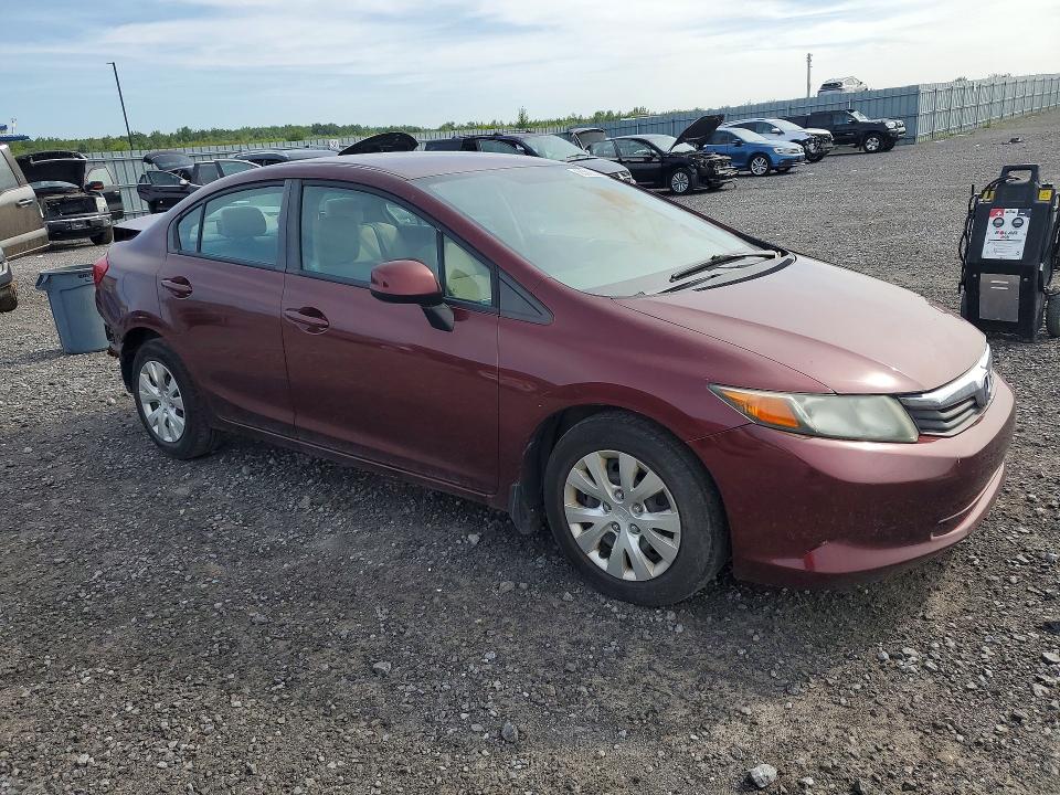 2012 Honda Civic მანქანა იყიდება აუქციონზე, vin: 2HGFB2F42CH050829, აუქციონის ნომერი: 63593536