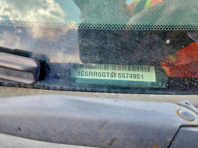 64100796 :رقم المزاد ، 1C6RR6GT6FS674951 vin ، 2015 Ram 1500 مزاد بيع