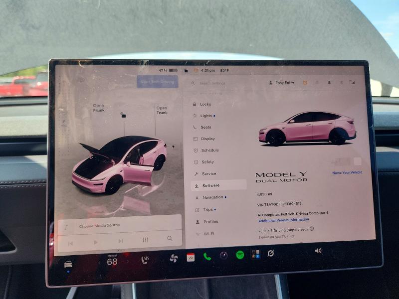 Aukcja sprzedaży 2026 Tesla Model Y, vin: 7SAYGDEE7TF604518, numer aukcji: 65109216