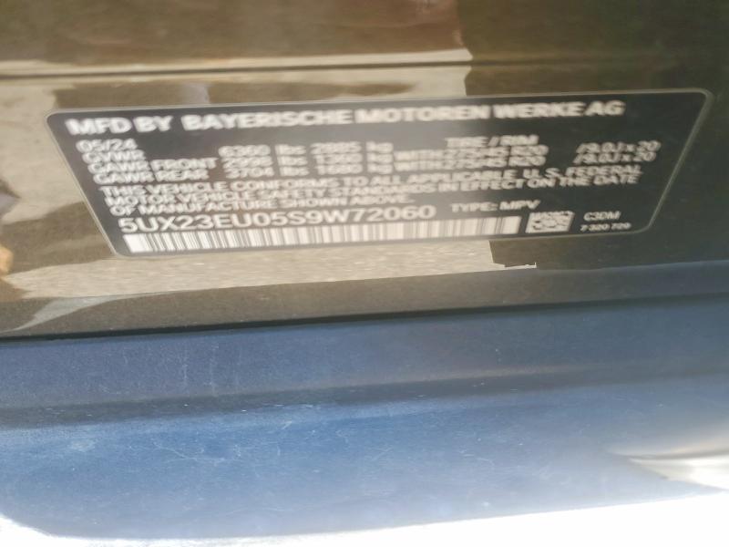 Aukcja sprzedaży 2025 Bmw X5, vin: 5UX23EU05S9W7206, numer aukcji: 65919316