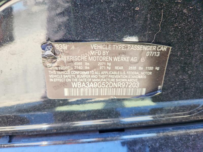 Aukcja sprzedaży 2013 Bmw 335, vin: WBA3A9G52DNR97203, numer aukcji: 64920656