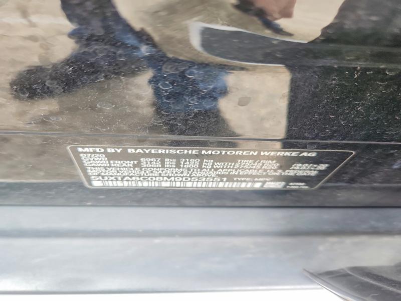 64675186 :رقم المزاد ، 5UXTA6C08M9D53551 vin ، 2021 Bmw X5 مزاد بيع