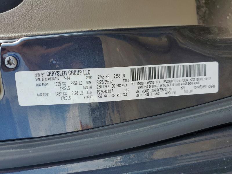 Aukcja sprzedaży 2014 Chrysler Town & Country, vin: 2C4RC1CG3ER470503, numer aukcji: 64453296