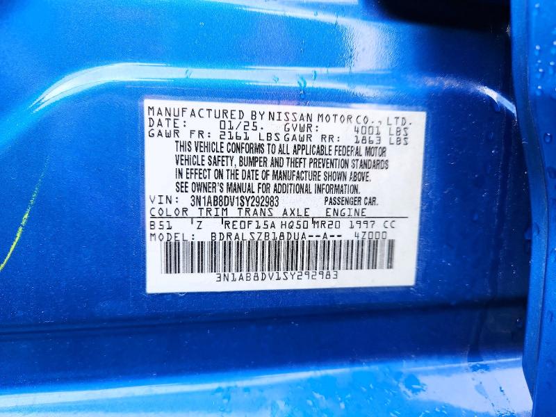 Продажа на аукционе авто 2025 Nissan Sentra, vin: 3N1AB8DV1SY292983, номер лота: 63658156