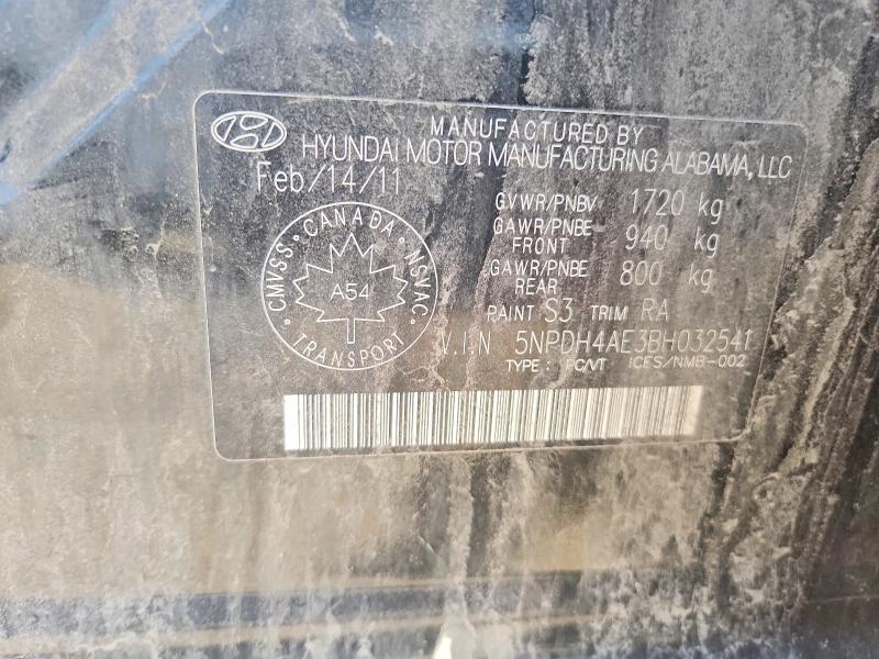65802216 :رقم المزاد ، 5NPDH4AE3BH032541 vin ، 2011 Hyundai Elantra مزاد بيع