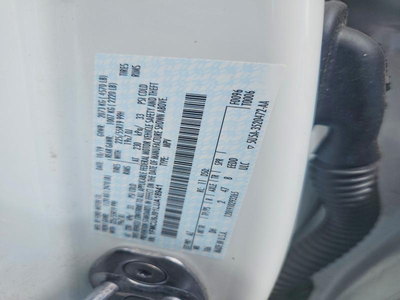 63575616 :رقم المزاد ، 1FMCU9J91LUA18941 vin ، 2020 Ford Escape مزاد بيع
