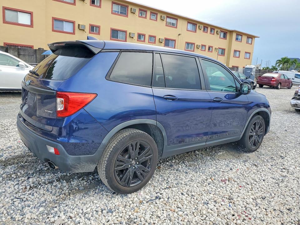 2019 Honda Passport მანქანა იყიდება აუქციონზე, vin: 5FNYF7H2XKB010927, აუქციონის ნომერი: 63259226