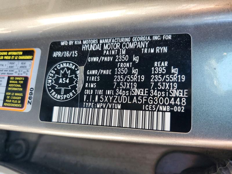 Продаж на аукціоні авто 2015 Hyundai Santa Fe Sport, vin: 5XYZUDLA5FG300448, номер лоту: 63477516