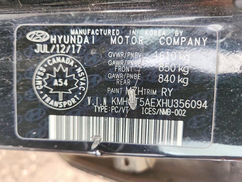65036486 :رقم المزاد ، KMHCT5AEXHU356094 vin ، 2017 Hyundai Accent مزاد بيع
