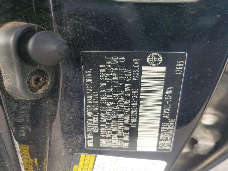 67287236 :رقم المزاد ، 4T1BE32K04U313683 vin ، 2004 Toyota Camry مزاد بيع