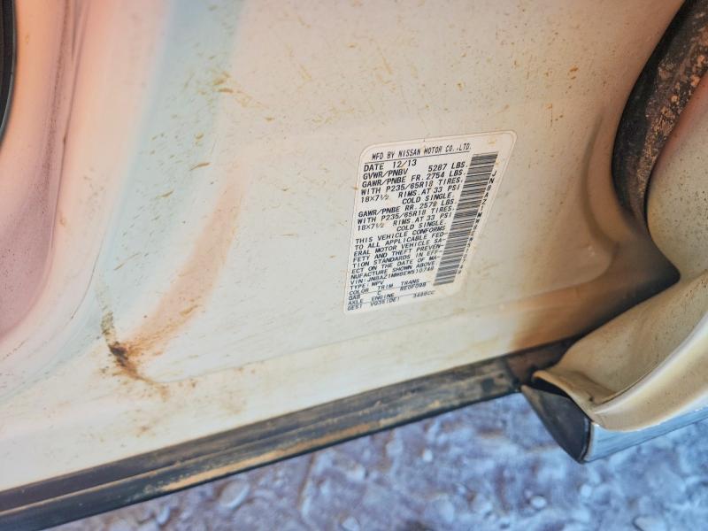 66798726 :رقم المزاد ، JN8AZ1MW8EW510748 vin ، 2014 Nissan Murano مزاد بيع