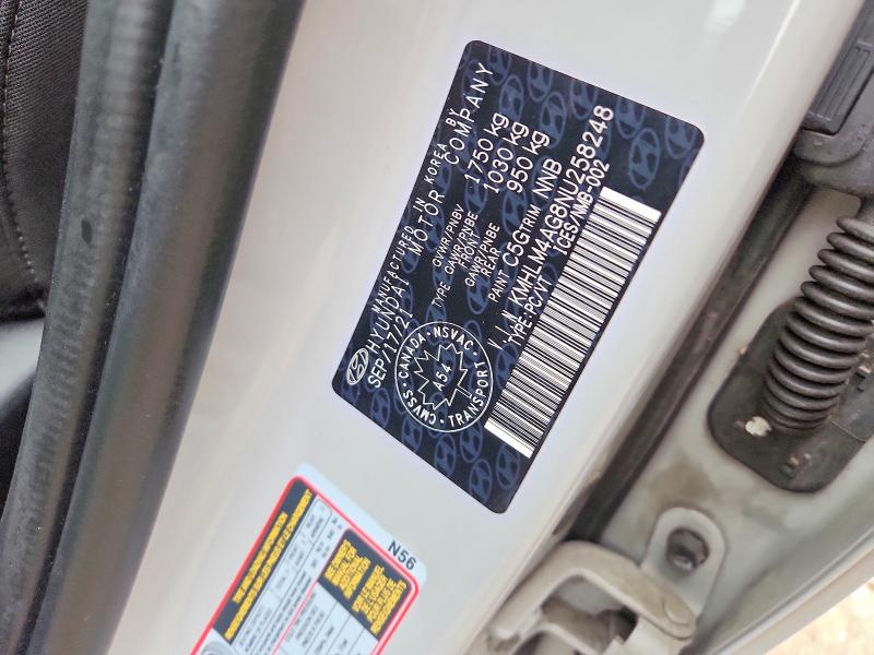 2022 Hyundai Elantra მანქანა იყიდება აუქციონზე, vin: KMHLM4AG8NU258248, აუქციონის ნომერი: 64245326