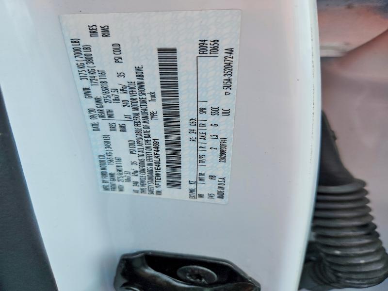 Продаж на аукціоні авто 2020 Ford F150, vin: 1FTEW1E40LKF44691, номер лоту: 66281116