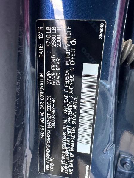 Продажа на аукционе авто 2015 Volvo V60, vin: YV140MEK6F1254733, номер лота: 66046286