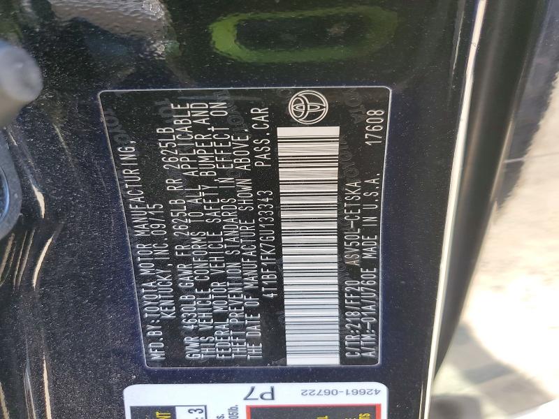 Продаж на аукціоні авто 2016 Toyota Camry, vin: 4T1BF1FK7GU133343, номер лоту: 63781116