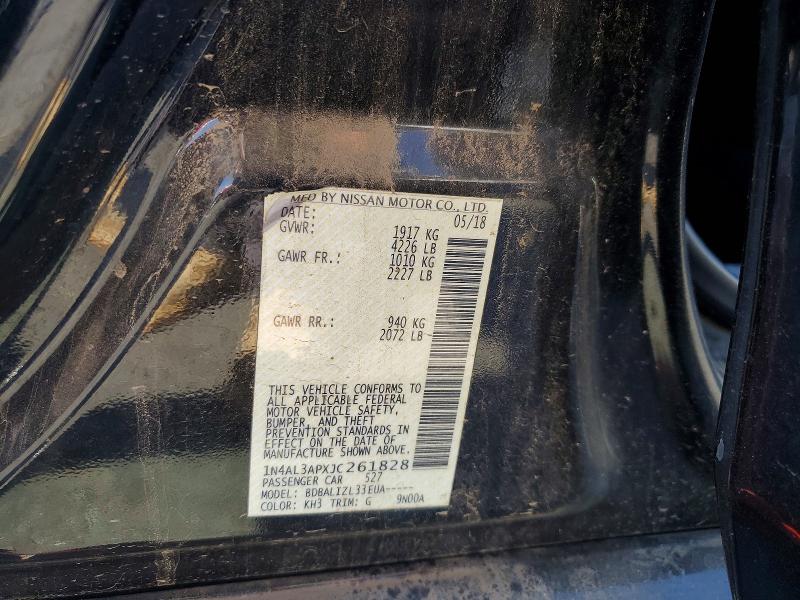 Aukcja sprzedaży 2018 Nissan Altima, vin: 1N4AL3APXJC261828, numer aukcji: 63449356
