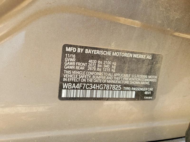 Продажа на аукционе авто 2017 Bmw 430i, vin: WBA4F7C34HG787825, номер лота: 66100156