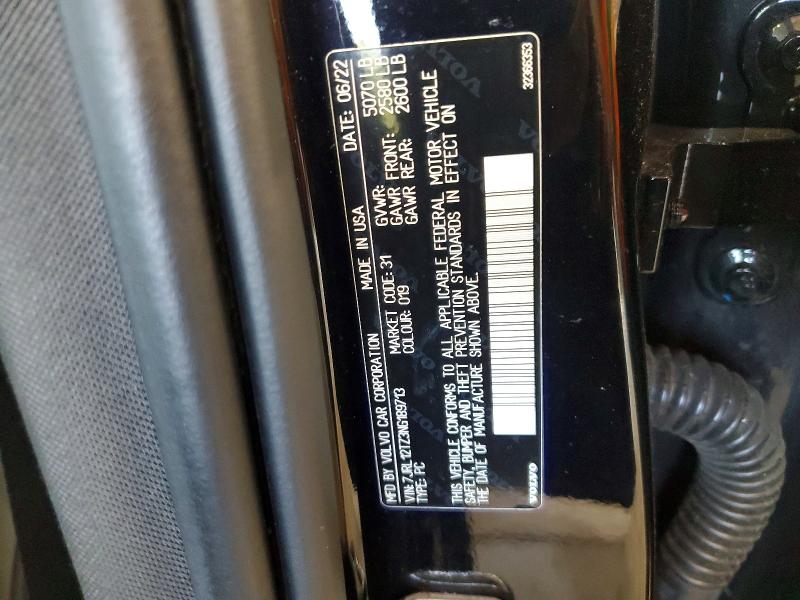 Aukcja sprzedaży 2022 Volvo S60, vin: 7JRL12TZ3NG189713, numer aukcji: 64631946