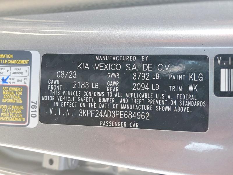 Продажа на аукционе авто 2023 Kia Forte, vin: 3KPF24AD3PE684962, номер лота: 63695336