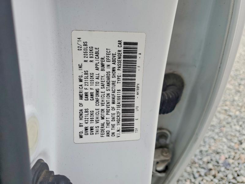 Aukcja sprzedaży 2014 Honda Accord, vin: 1HGCR2F75EA166116, numer aukcji: 66834676