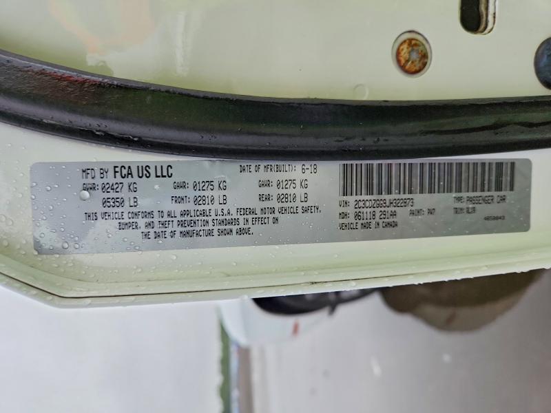 63325586 :رقم المزاد ، 2C3CDZGG9JH322873 vin ، 2018 Dodge Challenger مزاد بيع