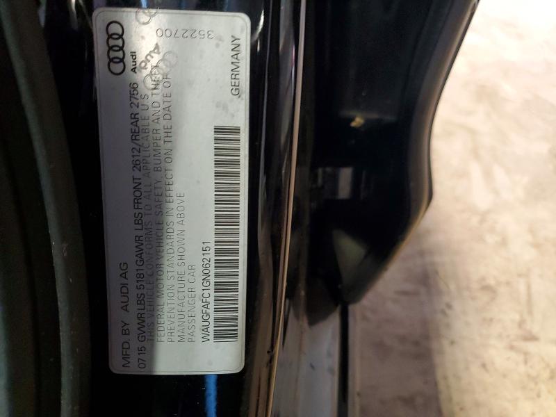 64386676 :رقم المزاد ، WAUGFAFC1GN062151 vin ، 2016 Audi A6 مزاد بيع