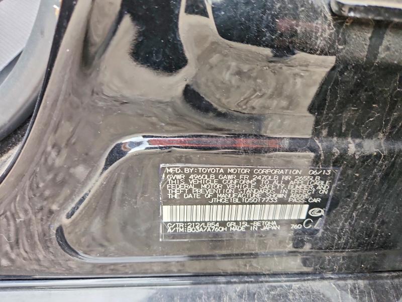 65816646 :رقم المزاد ، JTHCE1BL1D5017733 vin ، 2013 Lexus Gs مزاد بيع