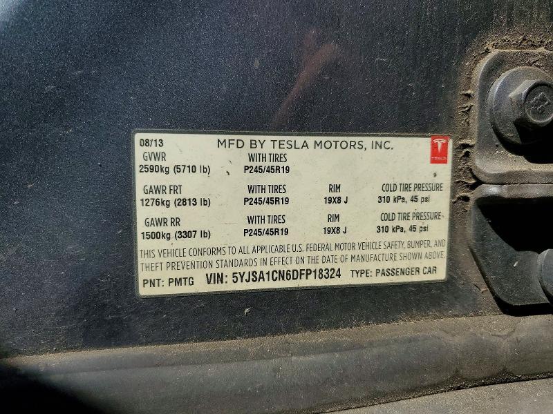 Продаж на аукціоні авто 2013 Tesla Model S, vin: 5YJSA1CN6DFP18324, номер лоту: 64972036