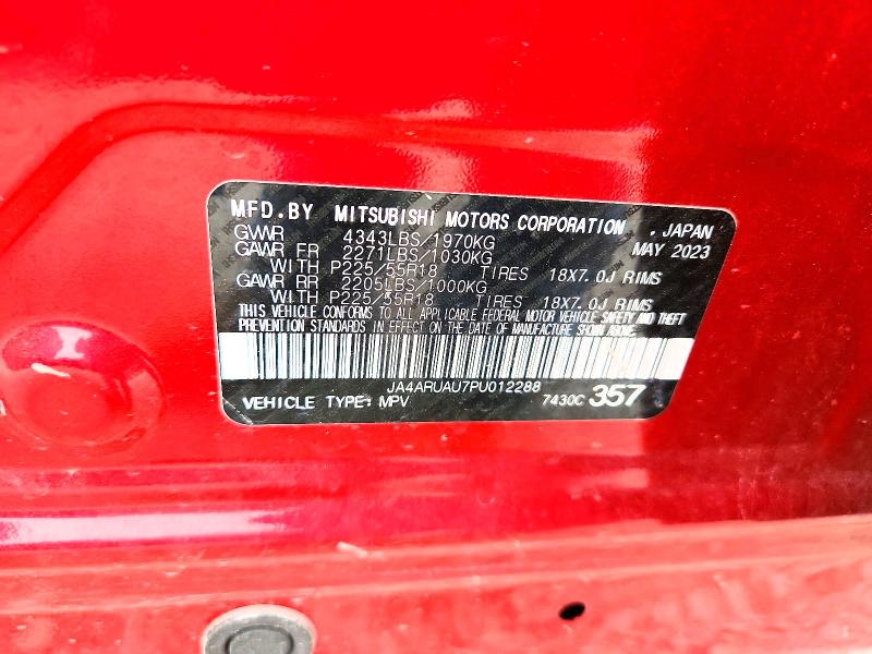 Продажа на аукционе авто 2023 Mitsubishi Outlander Sport, vin: JA4ARUAU7PU012288, номер лота: 65797296