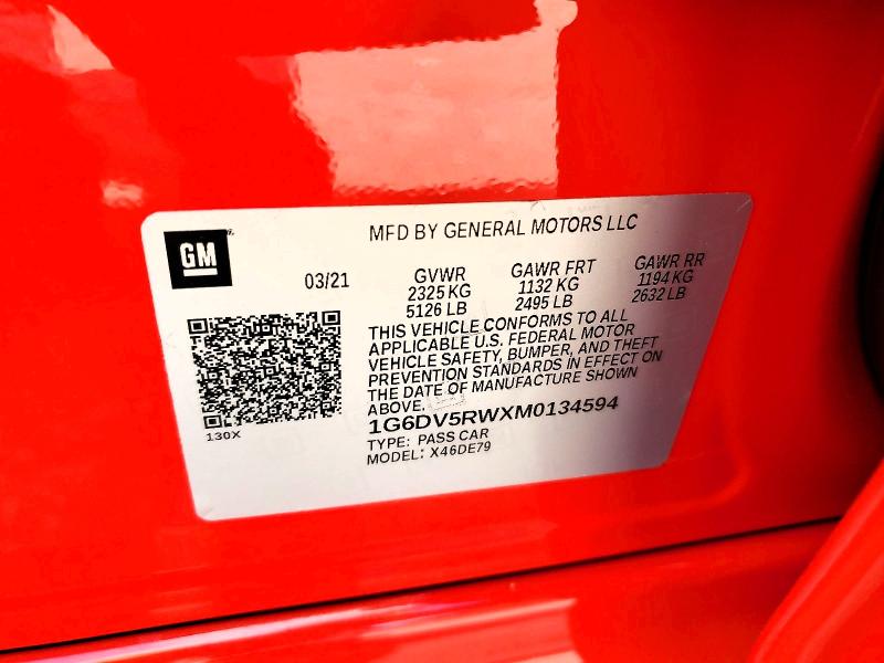 Aukcja sprzedaży 2021 Cadillac Ct5-v, vin: 1G6DV5RWXM0134594, numer aukcji: 65883336