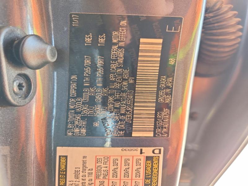 2018 Toyota 4runner მანქანა იყიდება აუქციონზე, vin: JTEBU5JR2J5524113, აუქციონის ნომერი: 66015166