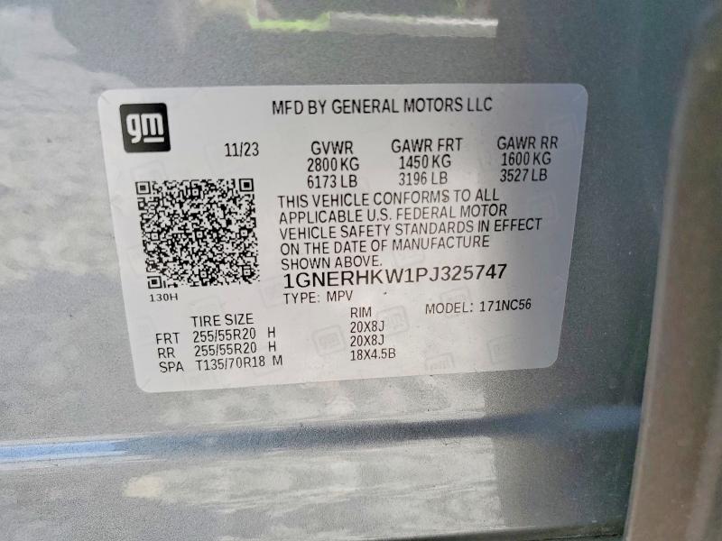 Aukcja sprzedaży 2023 Chevrolet Traverse, vin: 1GNERHKW1PJ325747, numer aukcji: 63743556