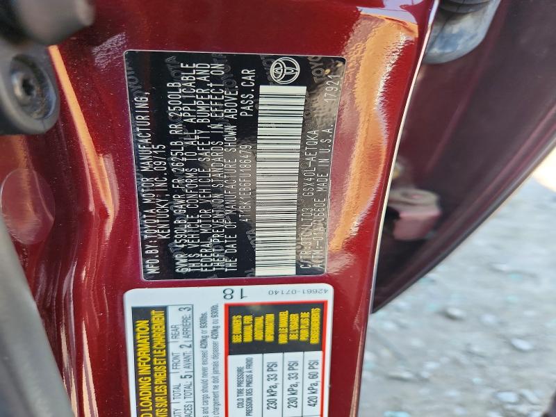 2015 Toyota Avalon მანქანა იყიდება აუქციონზე, vin: 4T1BK1EB6FU186479, აუქციონის ნომერი: 64756716