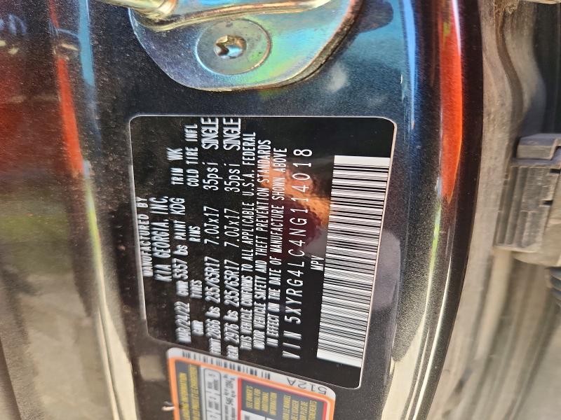 Aukcja sprzedaży 2022 Kia Sorento, vin: 5XYRG4LC4NG114018, numer aukcji: 64591506