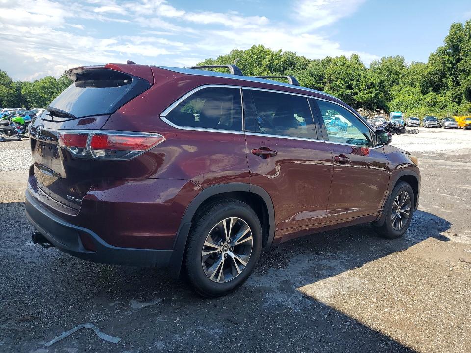 Продажа на аукционе авто 2016 Toyota Highlander, vin: 5TDJKRFH2GS285632, номер лота: 64003996