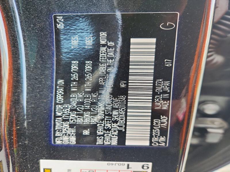 Aukcja sprzedaży 2024 Lexus Gx 550, vin: JTJTBCDX4R5010348, numer aukcji: 63400926