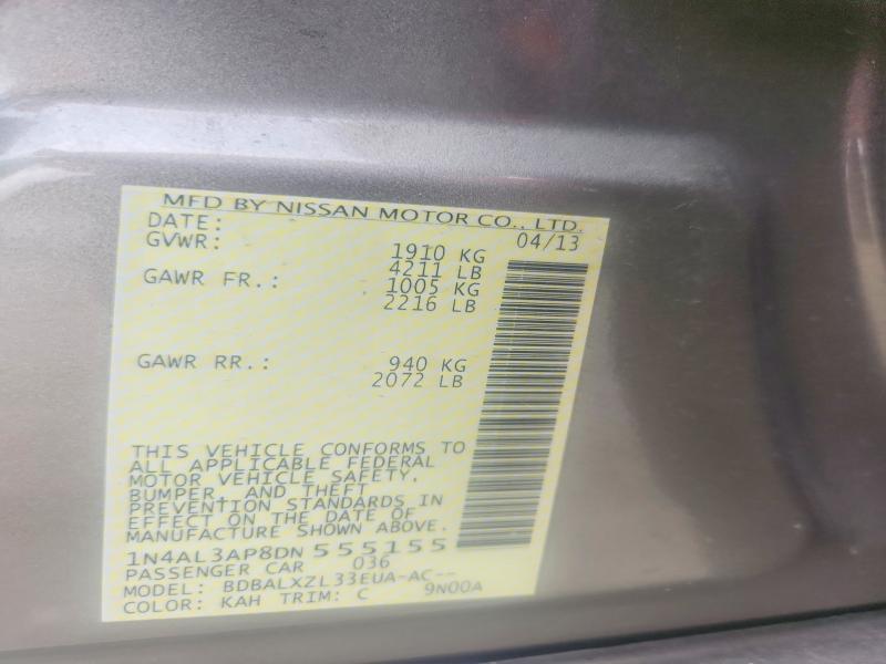 66423666 :رقم المزاد ، 1N4AL3AP8DN555155 vin ، 2013 Nissan Altima مزاد بيع