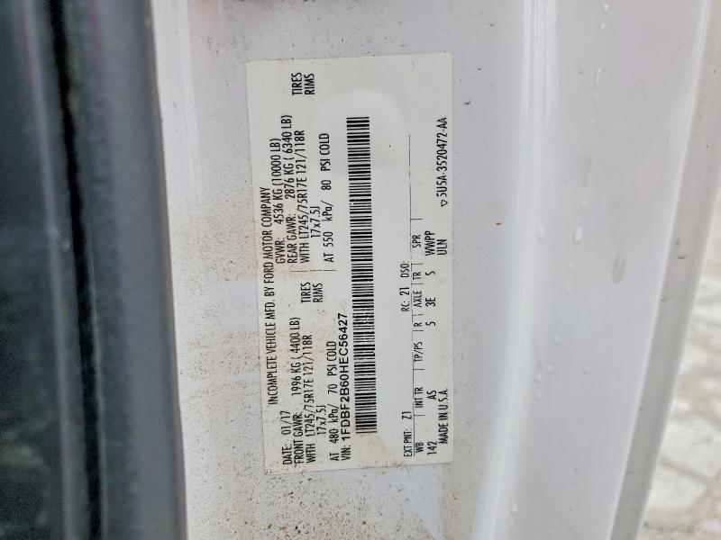 63128106 :رقم المزاد ، 1FDBF2B60HEC56427 vin ، 2017 Ford F250 مزاد بيع